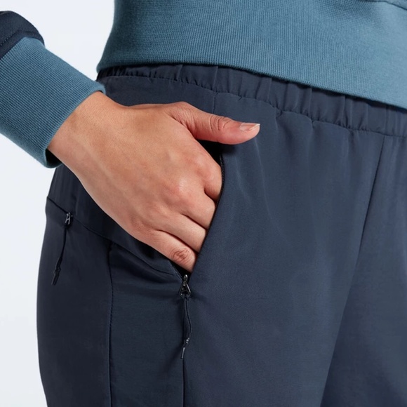 Women’s Hoka Blue Track Pants Joggers Elastic Waist Size S Workout Casual - Picture 2 of 3